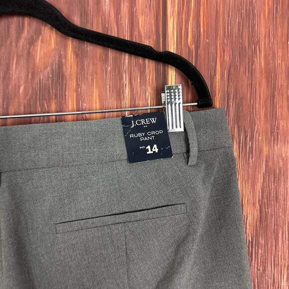 J. Crew Ruby Crop Pant Gray Size 14 NWT Dress Pant Work Ankle - Picture 6 of 7